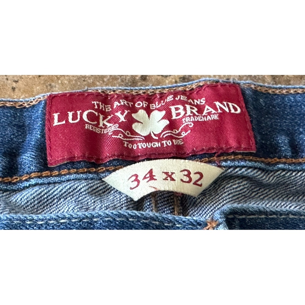 Lucky Brand 361 Vintage Straight Jeans Men's 34x32  Denim Pants Fit 35X31 - Picture 6 of 8